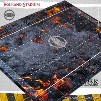 Volkano Stadium - Fantasy Football Mat - Pwork Wargames