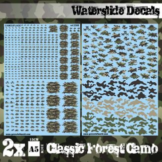 Decal sheets - CLASSIC FOREST CAMO - Green Stuff World