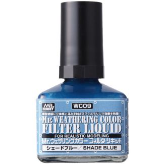 Mr Weathering Color Filter Liquid Shade Blue (40ml) - WC-09