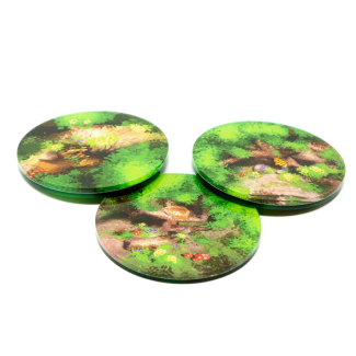 Wooded Patch Tokens - Moonstone