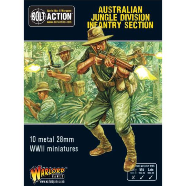 Bolt Action Australian Jungle Division infantry section (Pacific) - 402215001