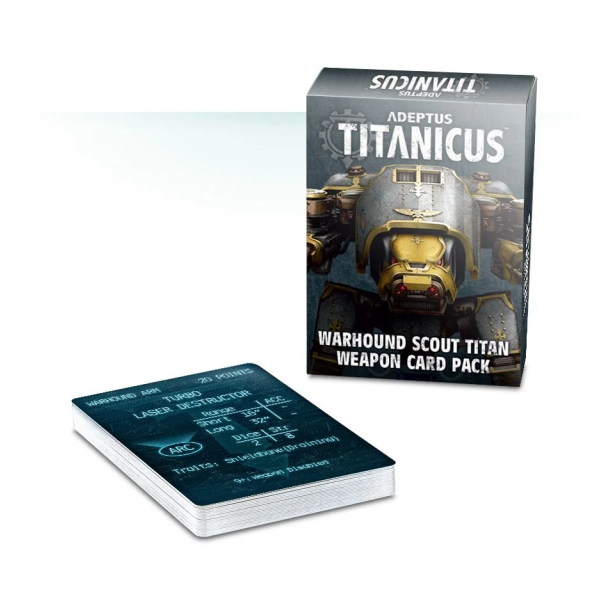 Adeptus Titanicus Warhound Scout Titan Weapon Card Pack