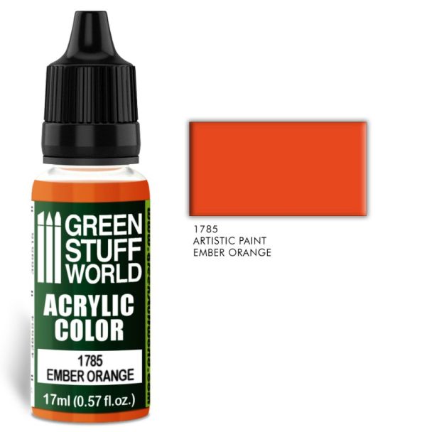 Acrylic Color EMBER ORANGE 17ml - Green Stuff World-1785