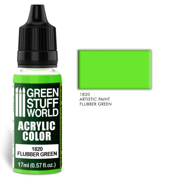 Acrylic Color FLUBBER GREEN 17ml - Green Stuff World-1820
