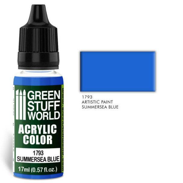 Acrylic Color SUMMERSEA BLUE 17ml - Green Stuff World-1793