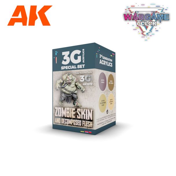 Zombie Skin -  - Wargame Color Set - AK Interactive - AK1076