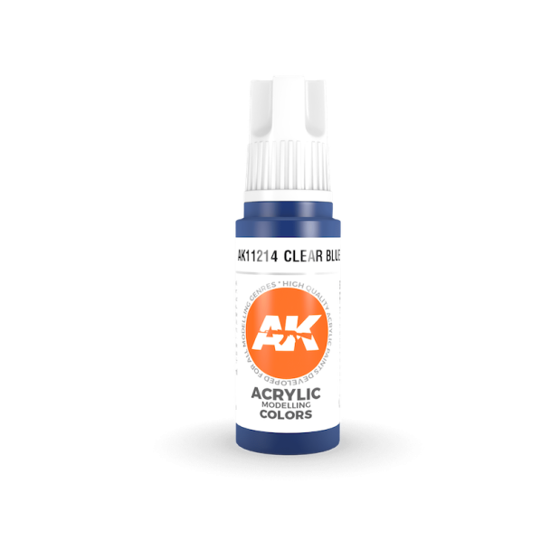 Clear Blue 17ml 3rd Gen Acrylics AK Interactive - AK11214