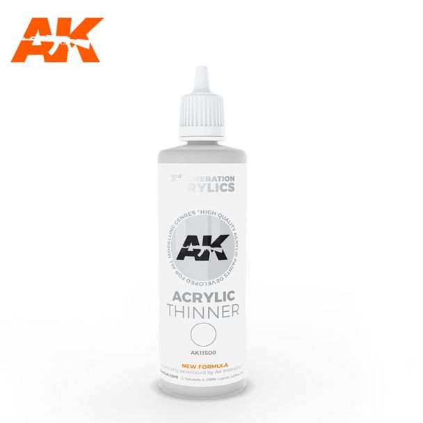 AK Interactive 100ml Acrylic Thinner 3rd Gen