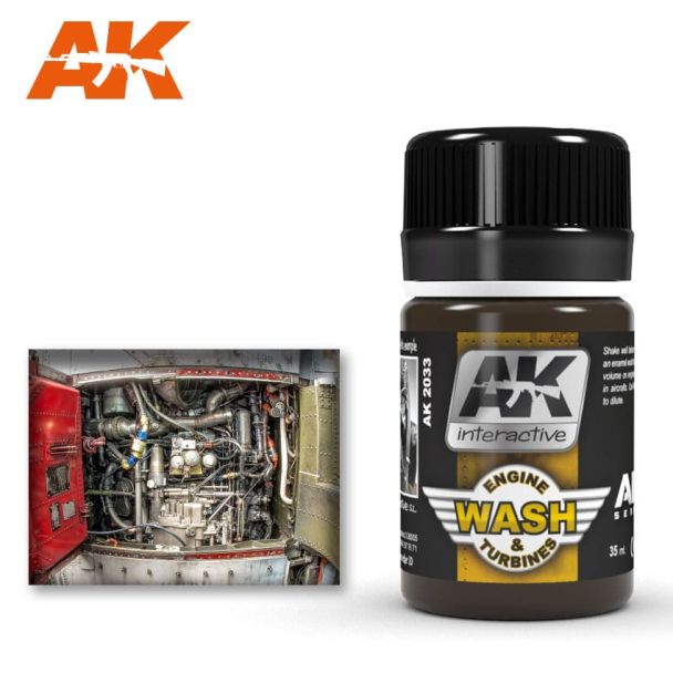 Wash For Aircraft Engine 35ml AK Interactive - AK2033
