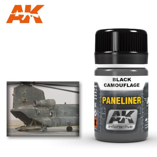 Paneliner For Black Camouflage 35Ml 35ml AK Interactive - AK2075