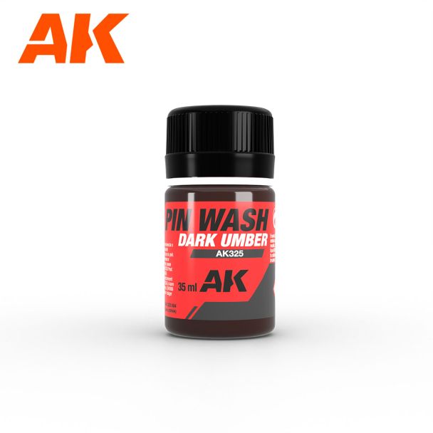 Dark Umber Pin Wash Enamel 35ml - AK Interactive - AK325