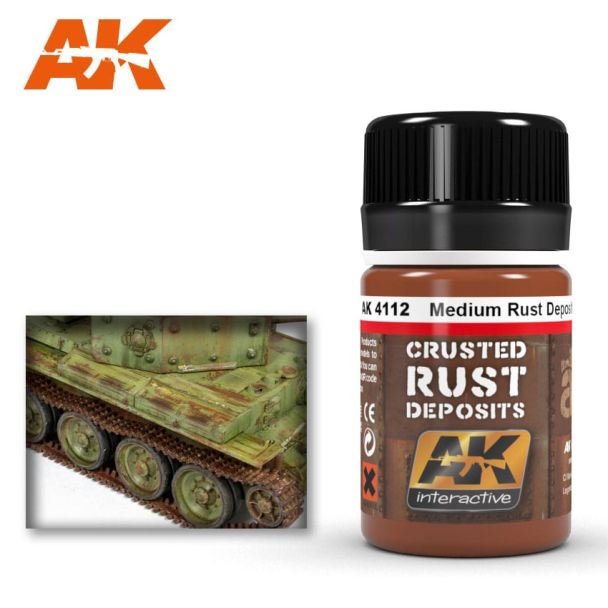 Medium Rust Deposit 35ml AK Interactive - AK4112