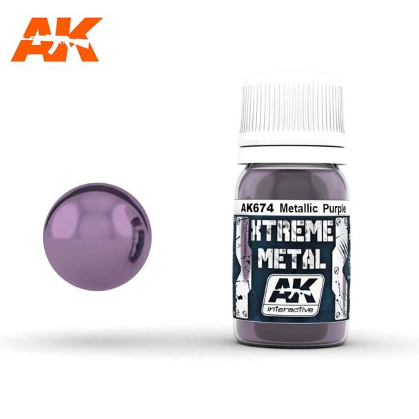 Xtreme Metal Metallic Purple AK Interactive - AK674