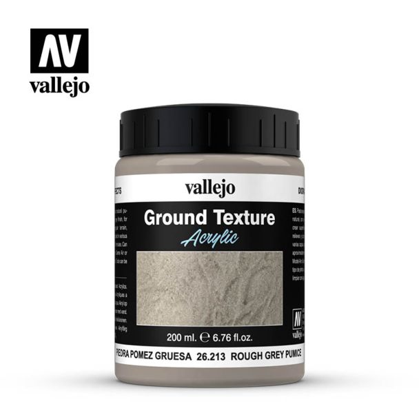 Vallejo Stone Textures - Rough Grey Pumice 200ml - 26.213