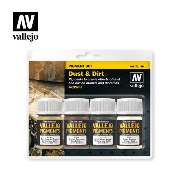 Vallejo Pigments Set - Dust & Dirt 73.190