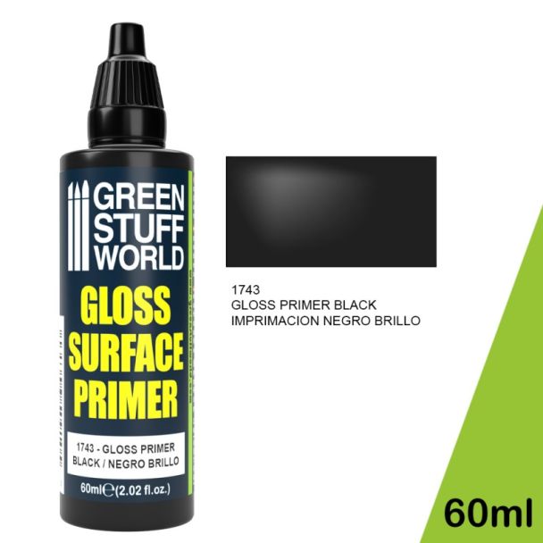 Gloss Surface Primer 60ml - Black - Green Stuff World