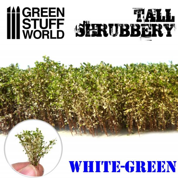 Tall Shrubbery – White Green - GSW-9927