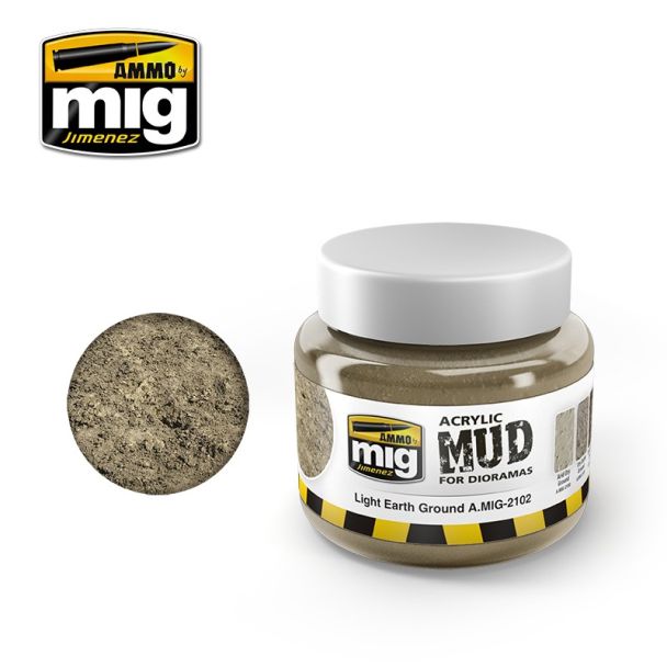 Acrylic Mud - Light Earth Ground 250ml Ammo By Mig - MIG2102