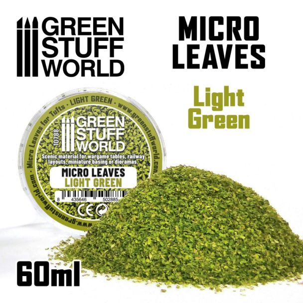 Micro Leaves - Light Green Mix - Green Stuff World - 10788