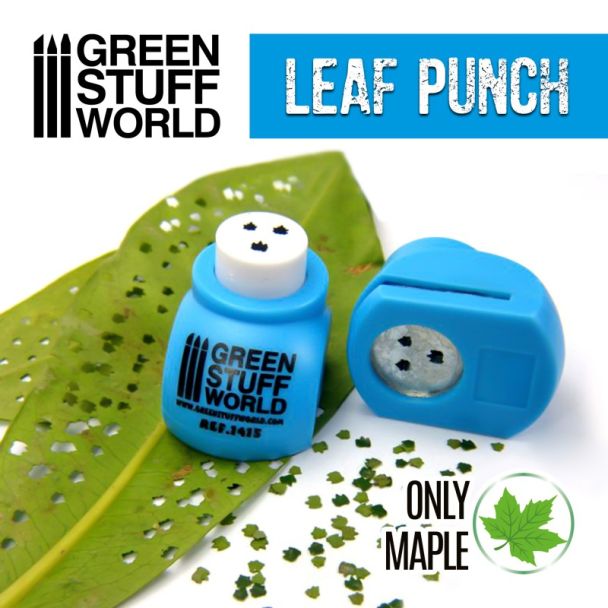 Miniature Leaf Punch MEDIUM BLUE - GSW-1415