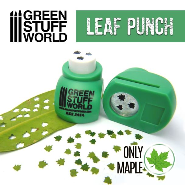 Miniature Leaf Punch MEDIUM GREEN - GSW-1414