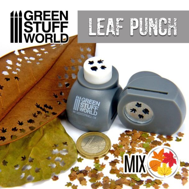 Miniature Leaf Punch GREY - GSW-1300