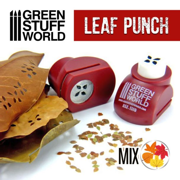Miniature Leaf Punch RED - GSW-1310