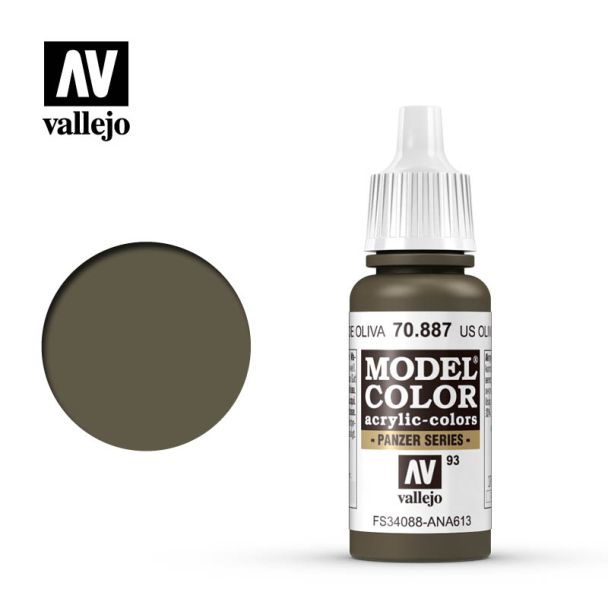Vallejo Model Color - US Olive Drab  - 70.887