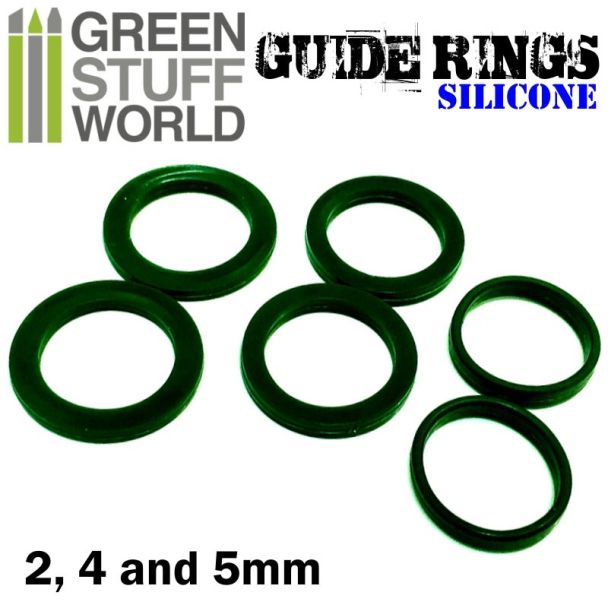 Silicone Guide Rings For Rolling Pins - Green Stuff World - GSW-1444