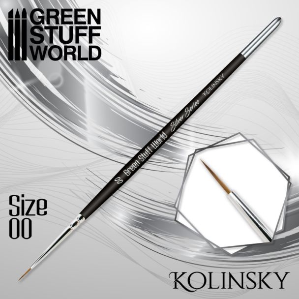 SILVER SERIES Kolinsky Brush – Size 00 - GSW-2352