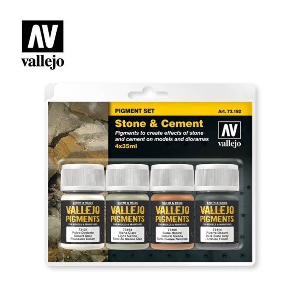 Vallejo Pigments Set Stone & Cement 73.192