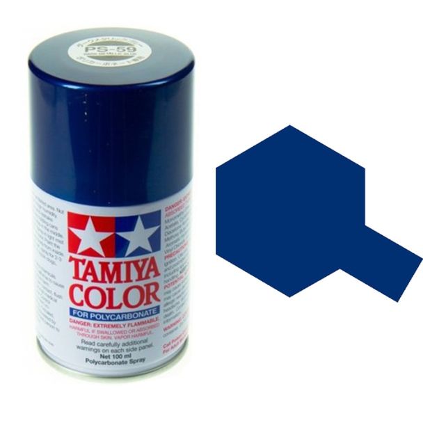 Tamiya PS-59 Dark Metallic Blue Polycarbonate Spray