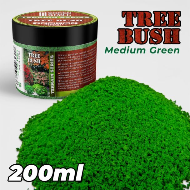 Tree Bush Clump Foliage - Medium Green - 200ml - Green Stuff World
