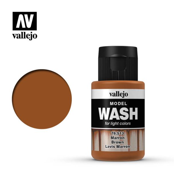 Vallejo Model Wash 35ml - Brown - 76.513