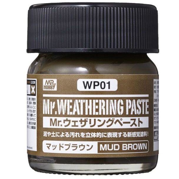 Mr Weathering Paste Mud Brown 40ml Mr Hobby - WP-01