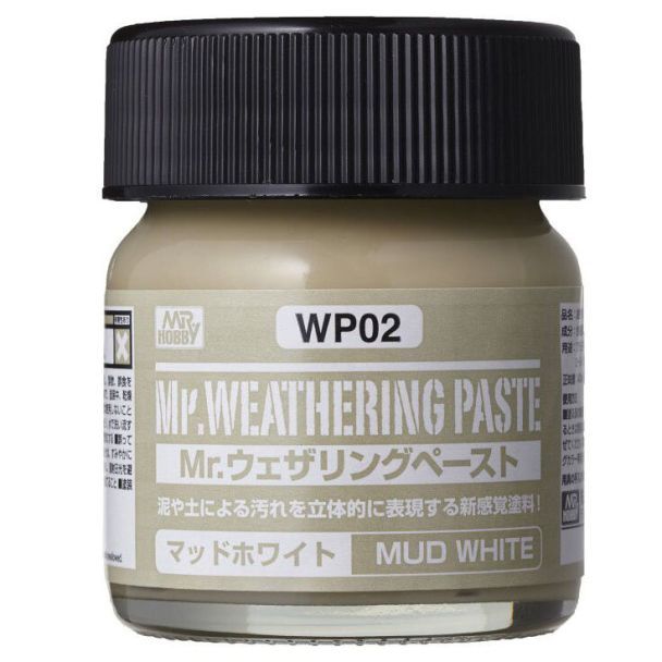 Mr Weathering Paste Mud White 40ml Mr Hobby - WP-02