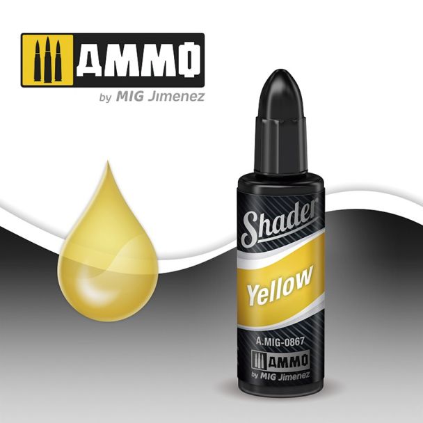 Yellow Acrylic Shader Ammo By Mig 10ml - MIG867